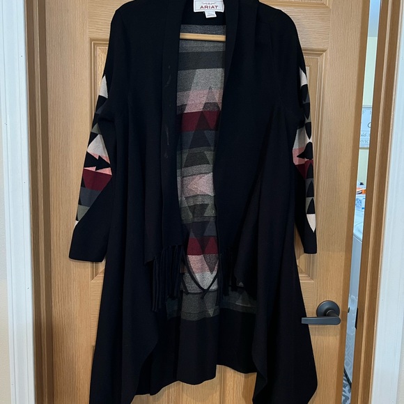 Ariat Hudson Aztec long sweater cardigan - Picture 4 of 7